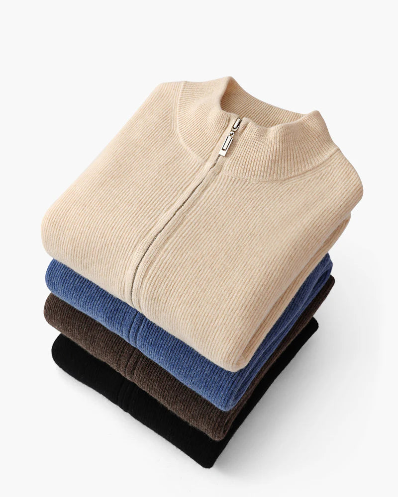 100% Cashmere Zip-Up Vest