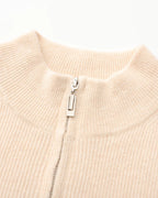 100% Cashmere Zip-Up Vest