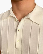 Cannes Poloshirt aus Rippstrickbaumwolle