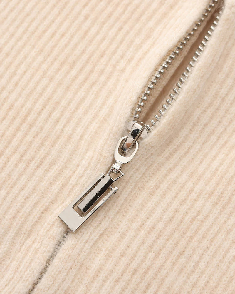 100% Cashmere Zip-Up Vest