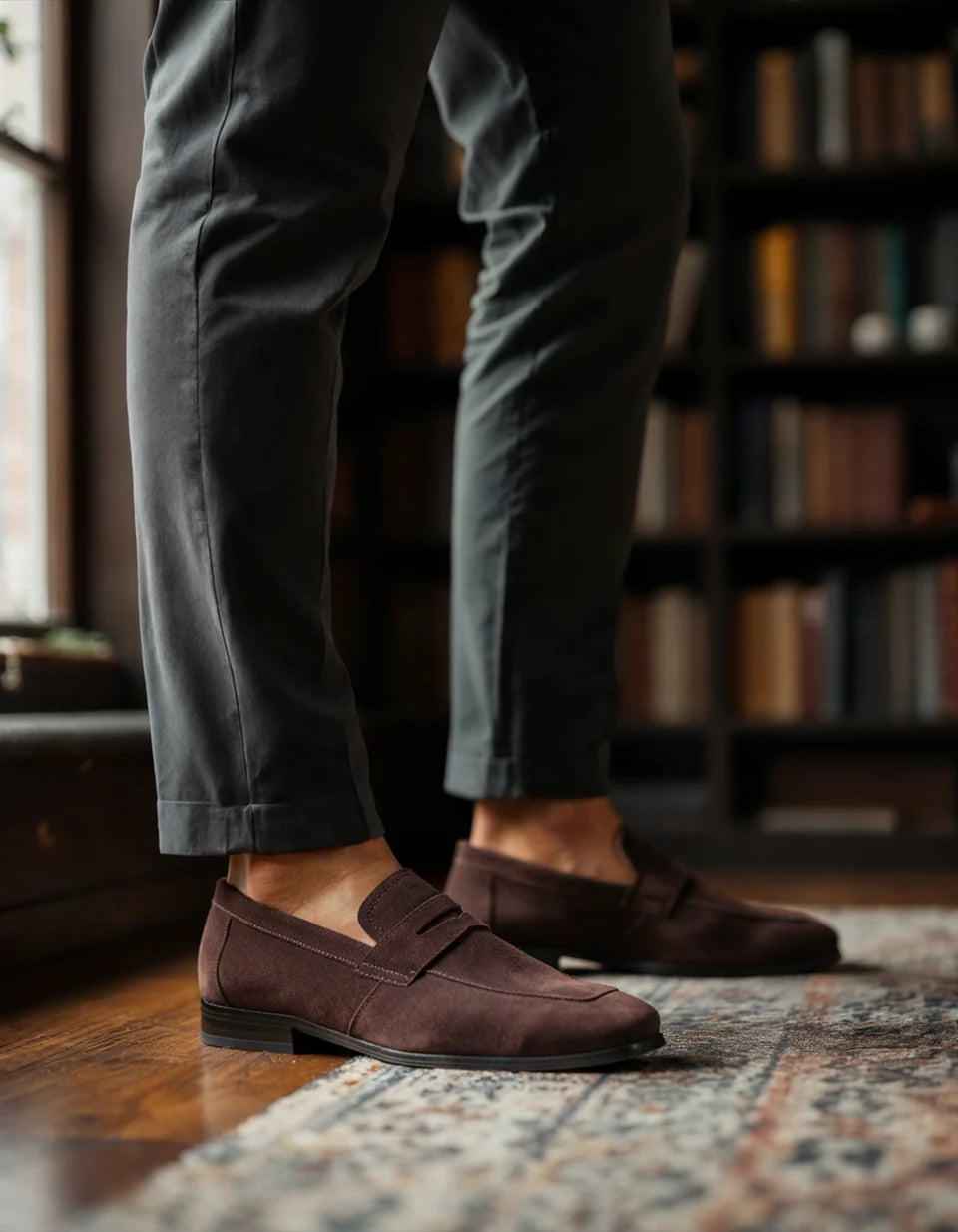Penny Loafer aus Wildleder