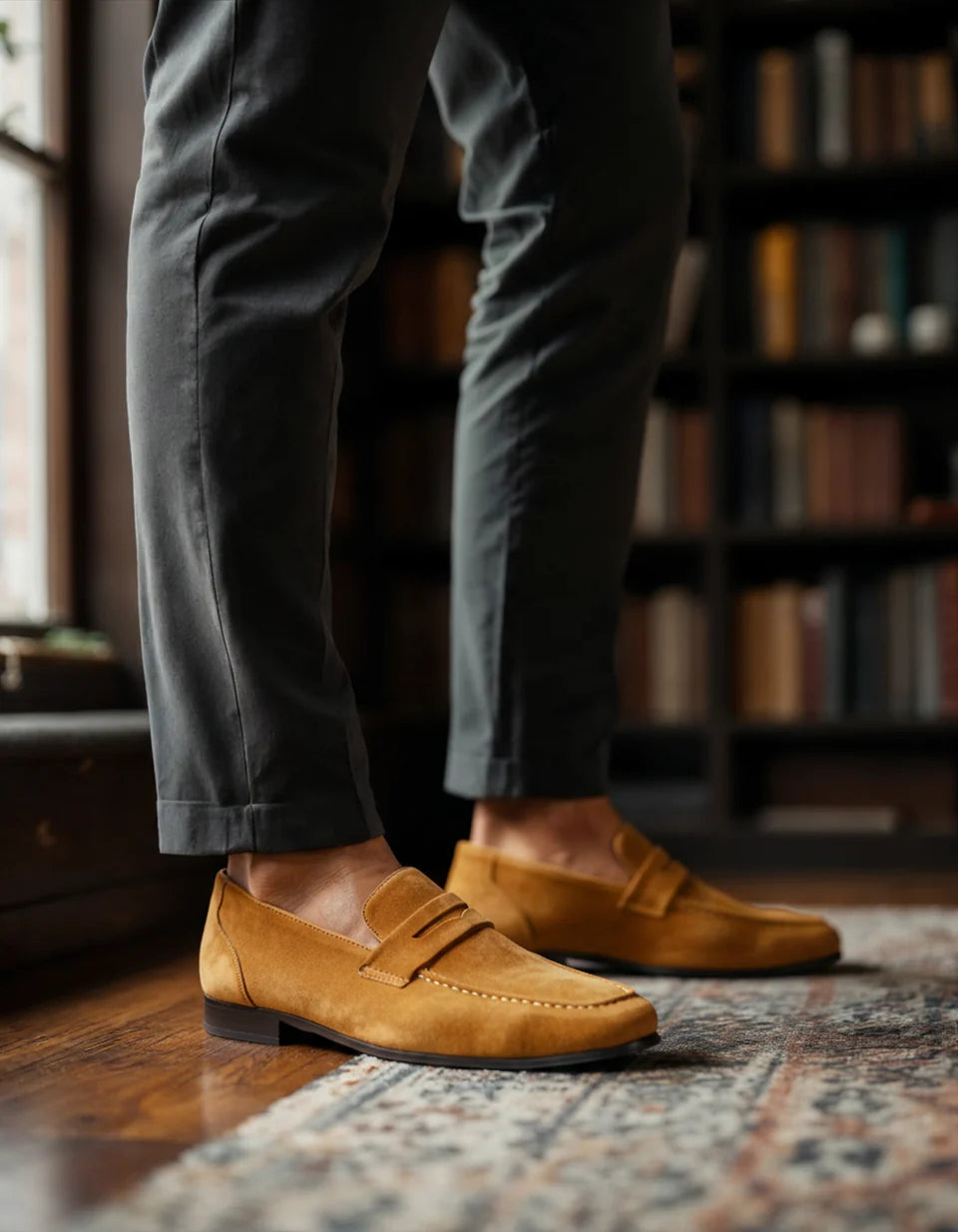 Penny Loafer aus Wildleder