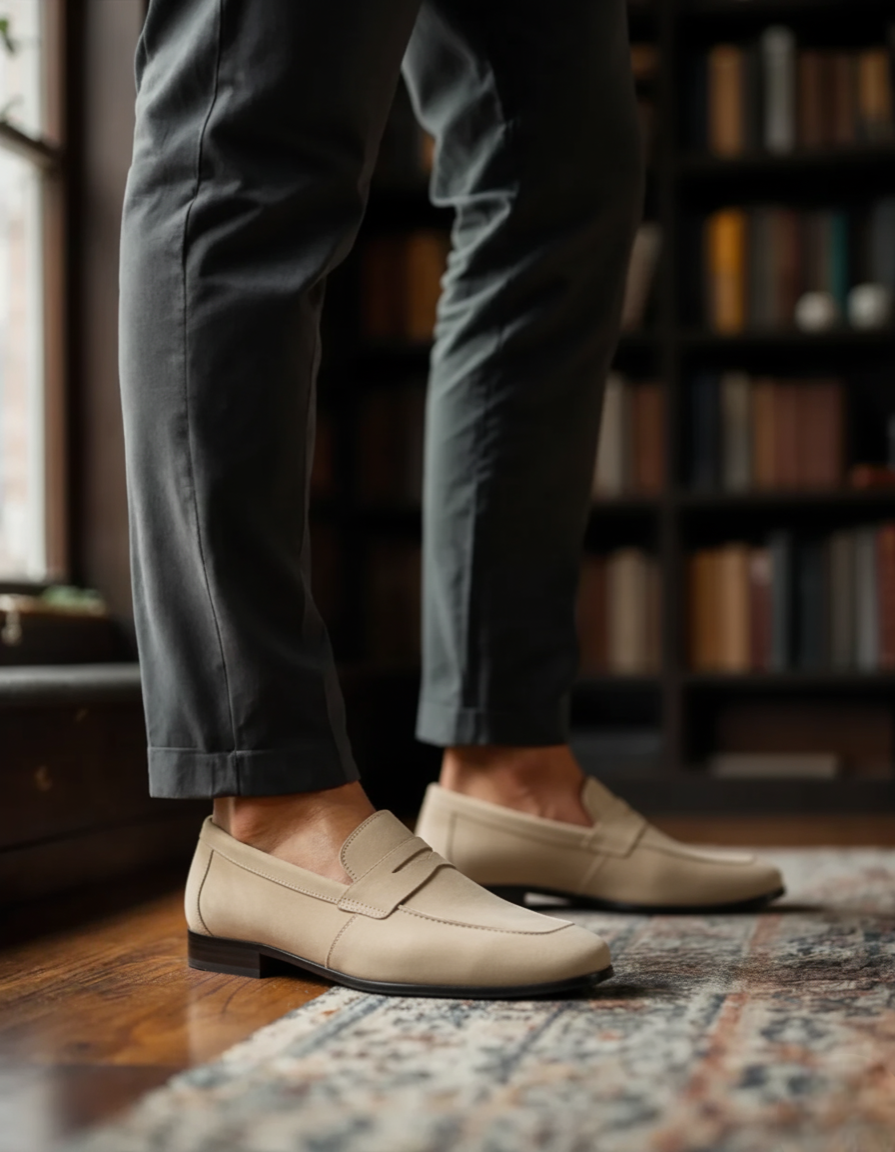 Penny Loafer aus Wildleder