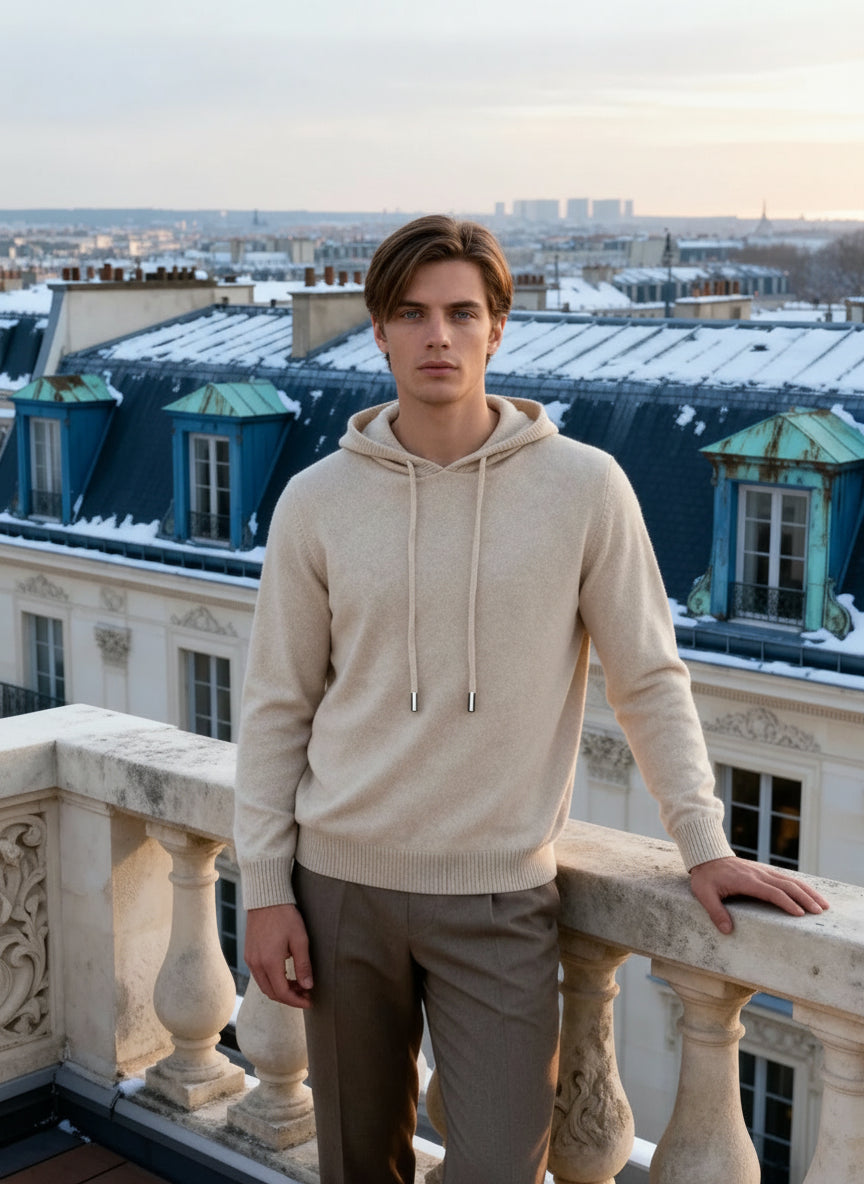 100% Cashmere Hoodie