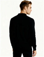 100% Cashmere Long-Sleeve Polo