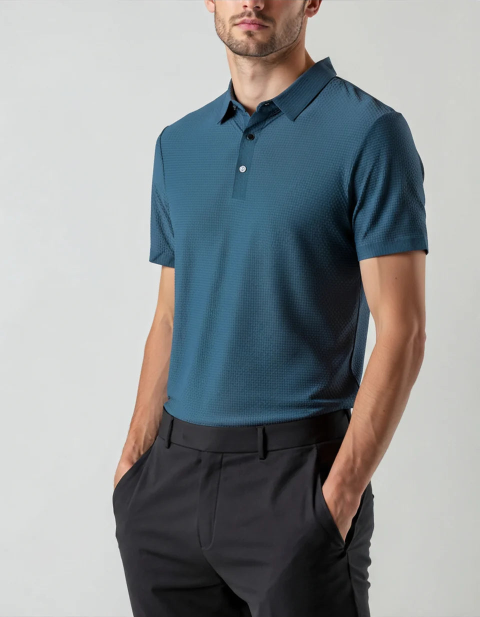 Polo in seta Prestigio (anti-piega)