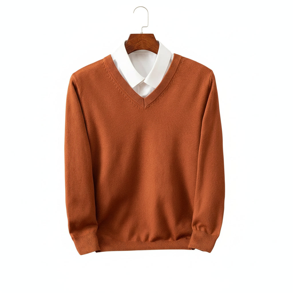 Merino Wool V-Neck