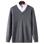Kaschmirwolle V-Ausschnitt