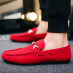 Loafer aus hochwertigem Kalbsveloursleder