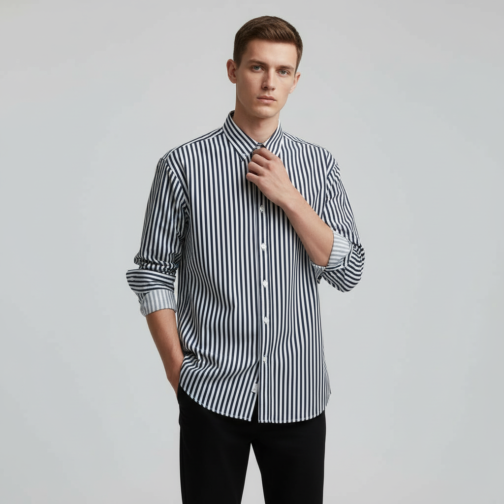 Oversized Striped Shirt
