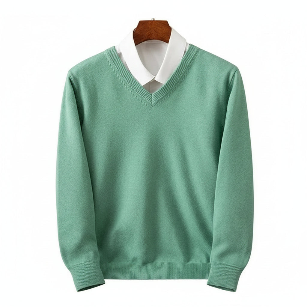 Merino Wool V-Neck
