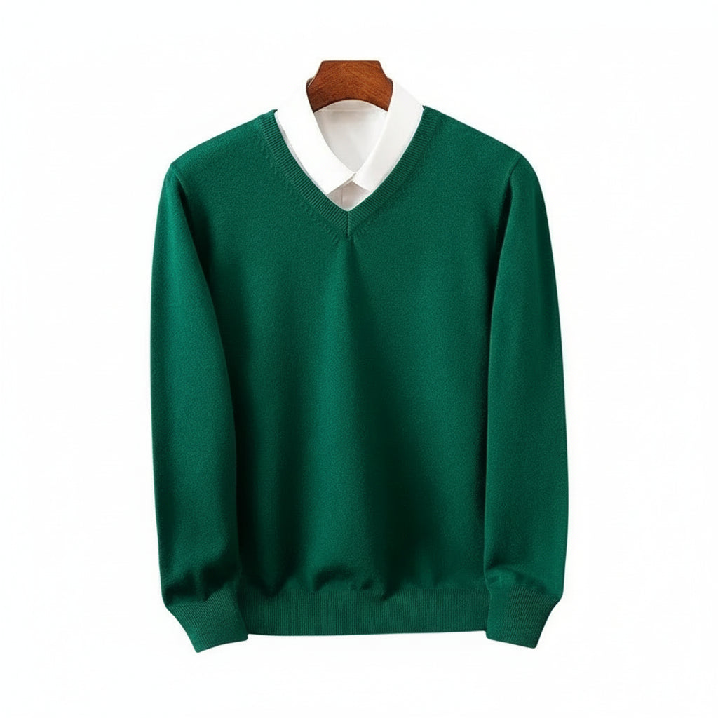 Merino Wool V-Neck