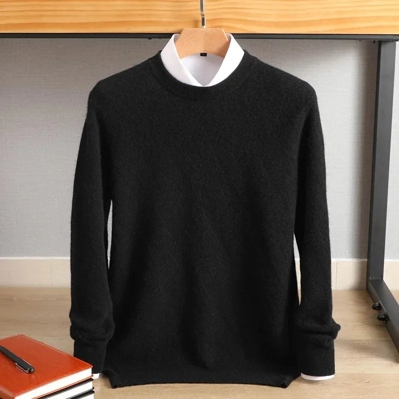 Diamond Knit Crewneck Sweater
