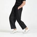 Ribbed Cotton Pantalon