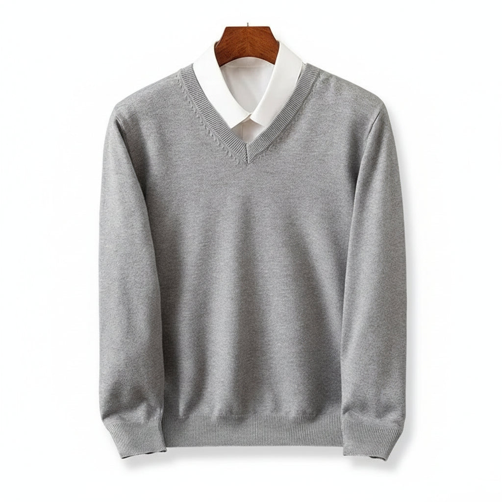 Merino Wool V-Neck