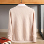 Diamond Knit Crewneck Sweater