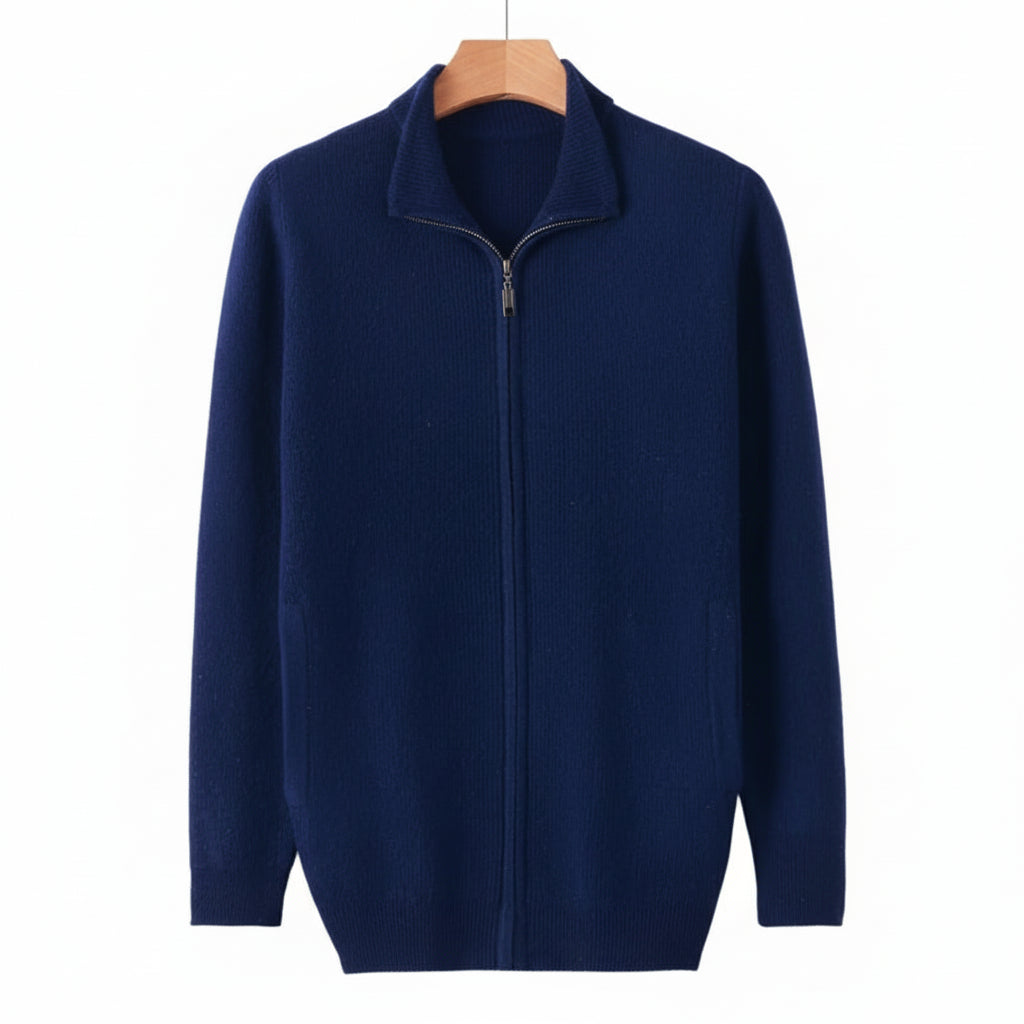 100% Cashmere Zip-Up Vest