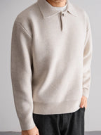 Wool Button Polo