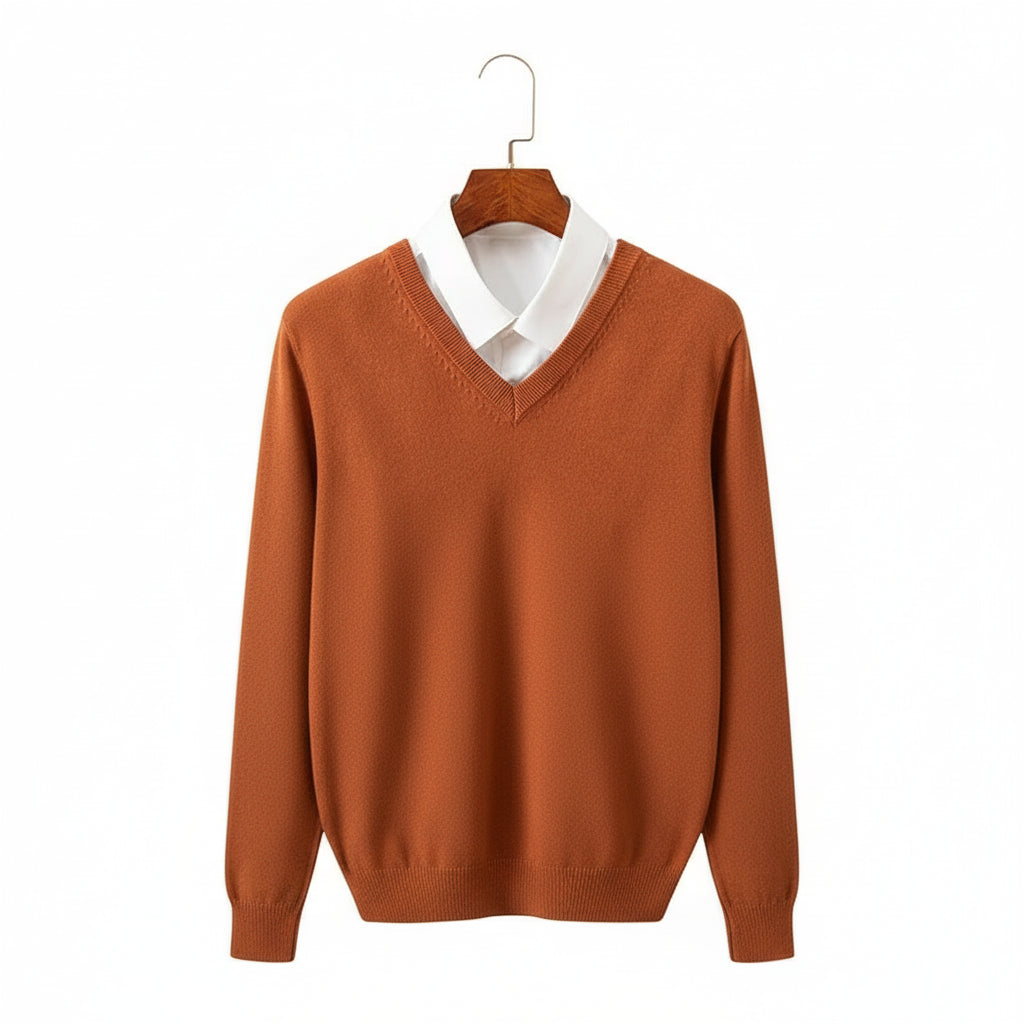 Merino Wool V-Neck