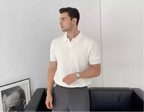 Gestricktes Kurzarm-Poloshirt