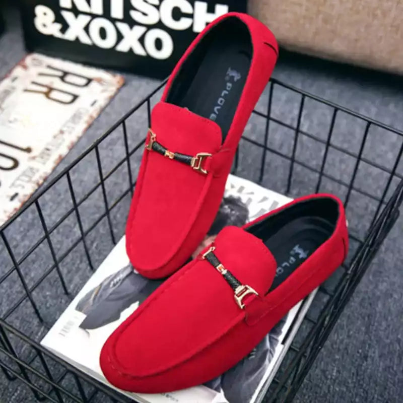 Loafer aus hochwertigem Kalbsveloursleder