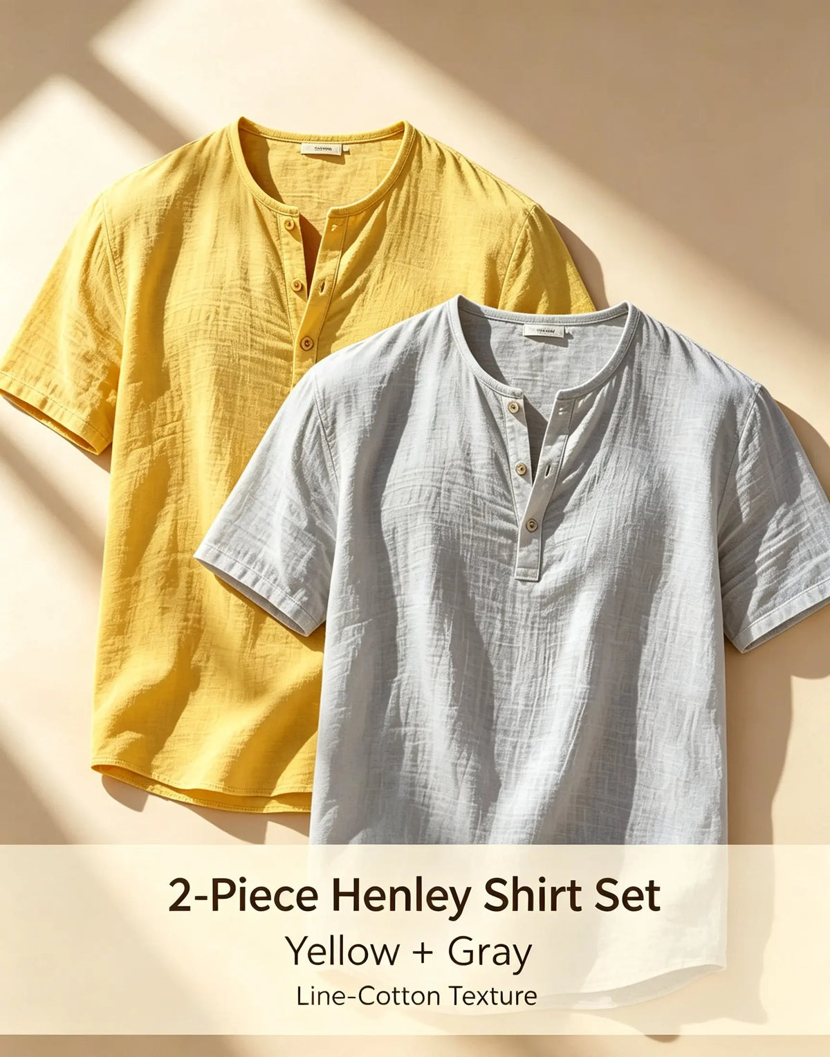 2pcs Cotton Linen