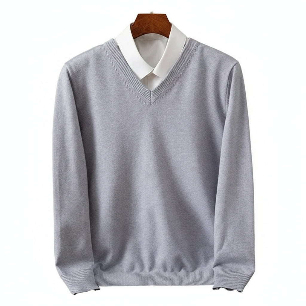 Merino Wool V-Neck
