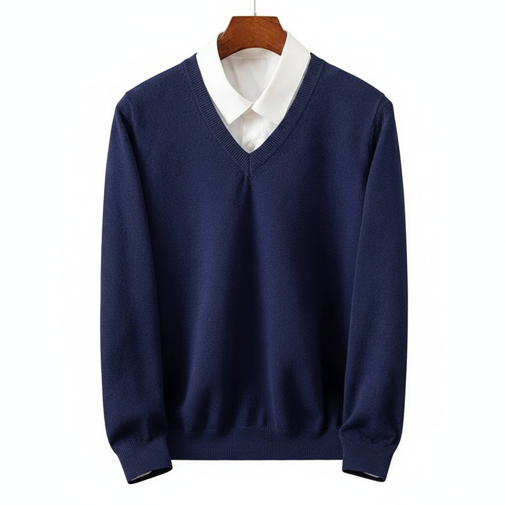 Merino Wool V-Neck