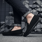 Calf Suede Dress Loafers with Leather Insole