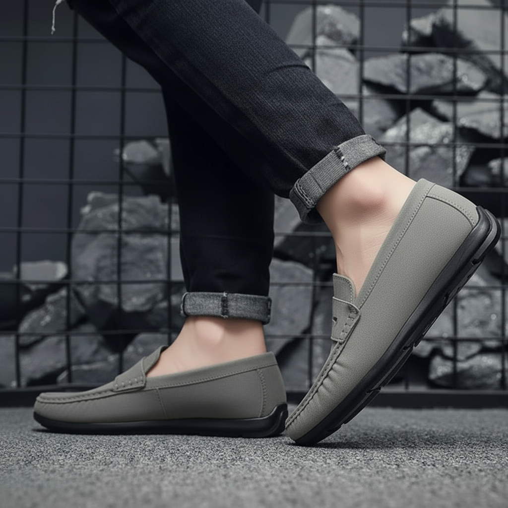 Calf Suede Dress Loafers with Leather Insole