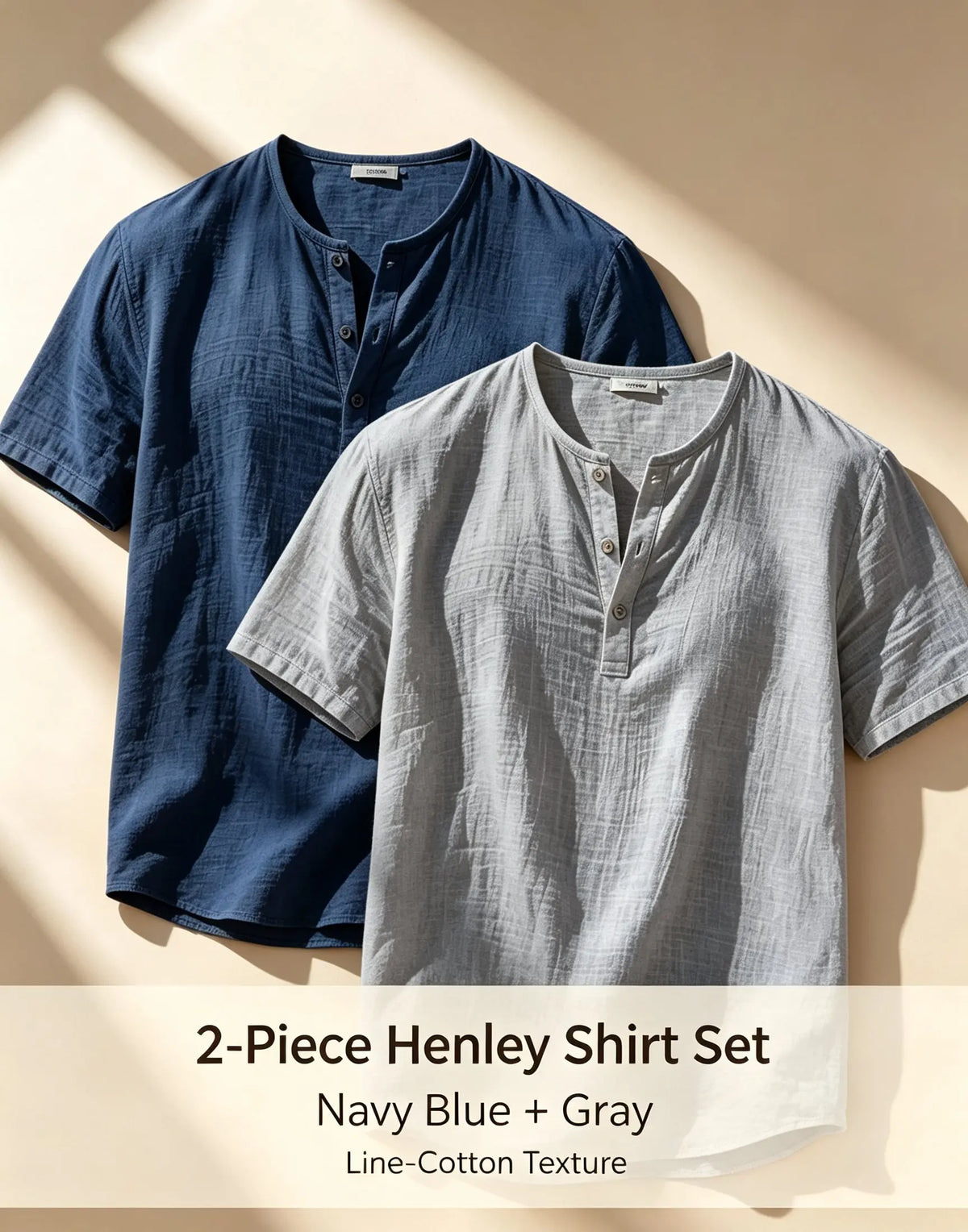 2pcs Cotton Linen