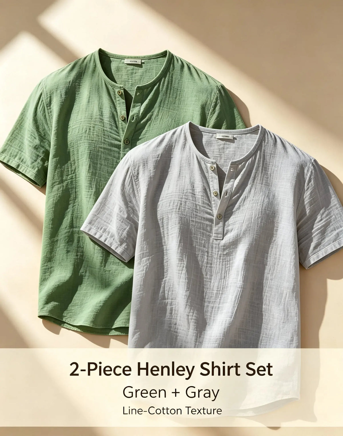 2pcs Cotton Linen