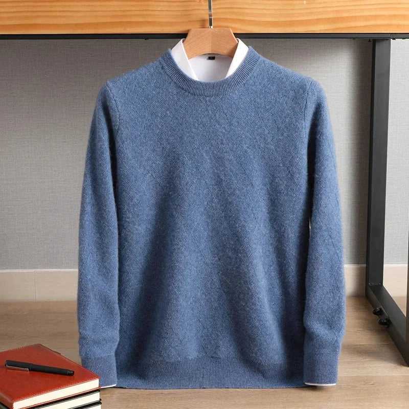 Diamond Knit Crewneck Sweater