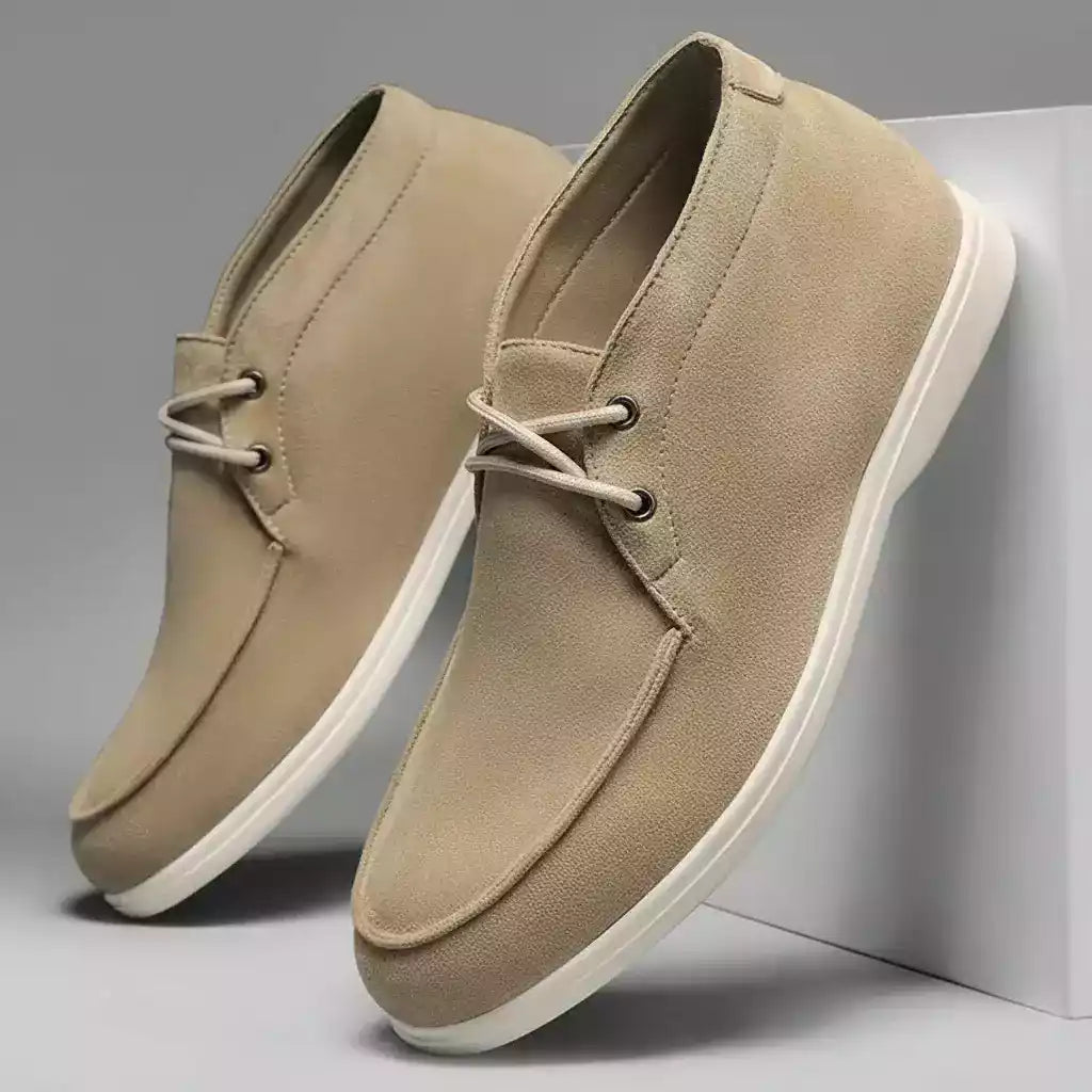 High Suede Loafers