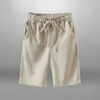 Kurze Hose aus Baumwollleinen