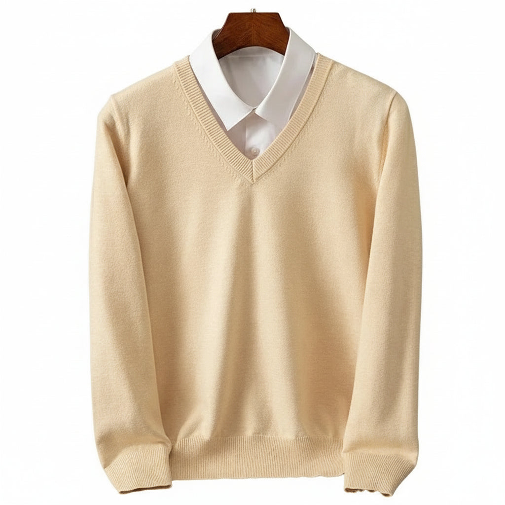 Merino Wool V-Neck