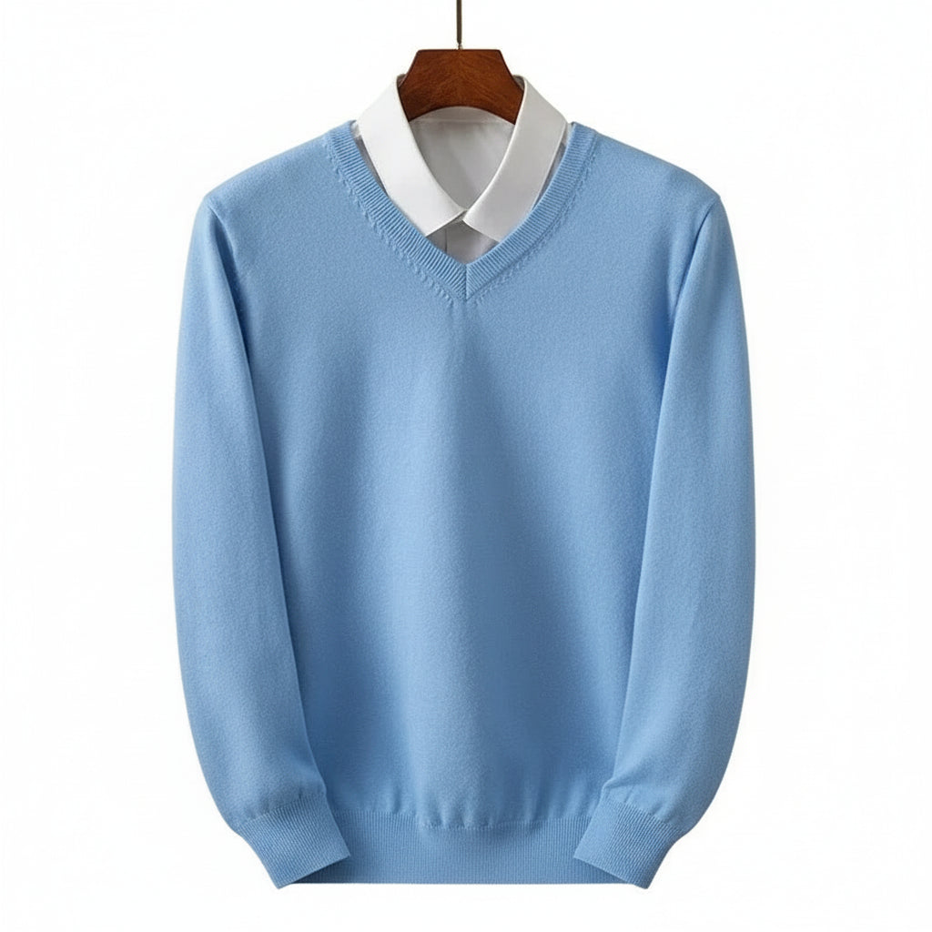 Merino Wool V-Neck