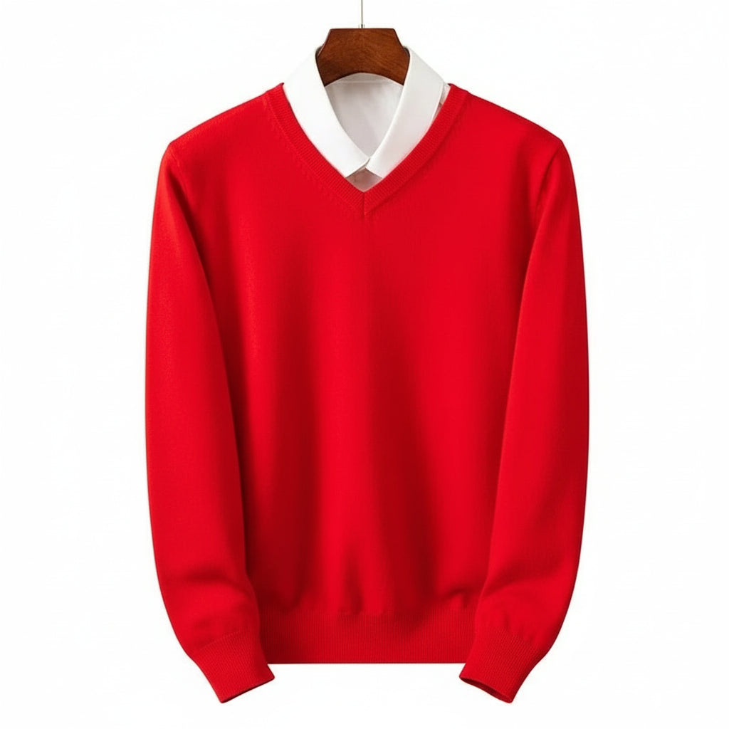 Merino Wool V-Neck