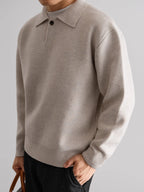 Wool Button Polo