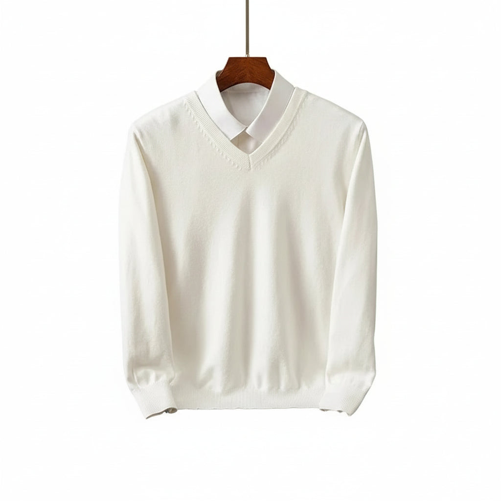 Merino Wool V-Neck