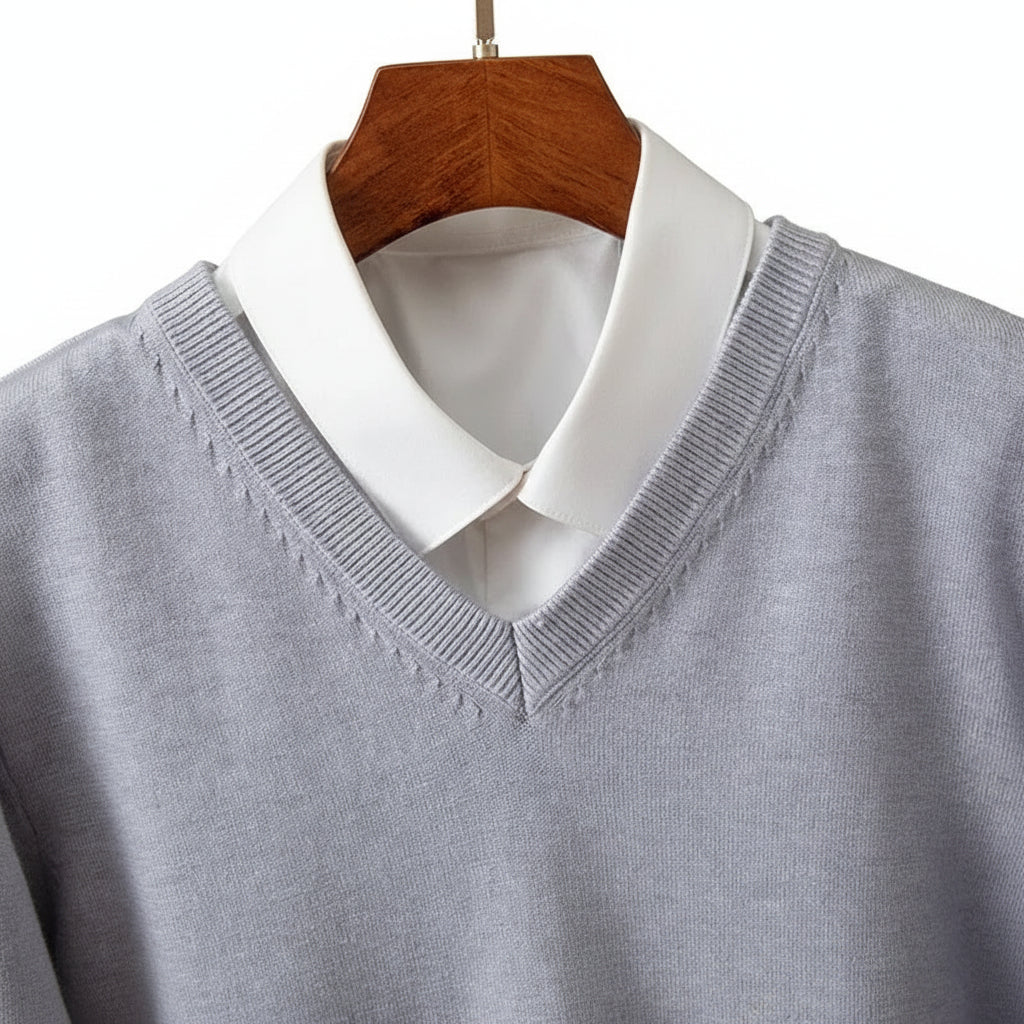 Merino Wool V-Neck