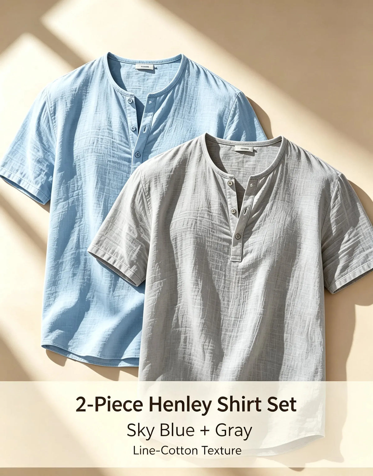2pcs Cotton Linen
