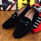 Retro-Wildleder-Slipper