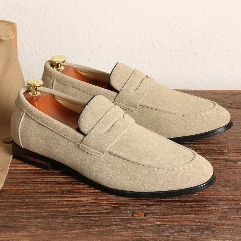 Suede Penny Loafers