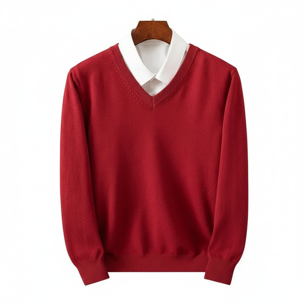 Merino Wool V-Neck