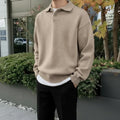 Woolen Button Half Zip