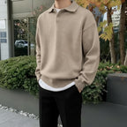 Woolen Button Half Zip