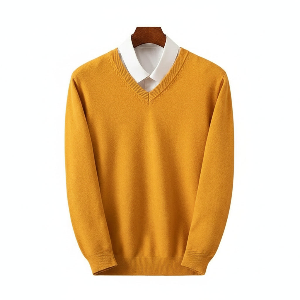 Merino Wool V-Neck