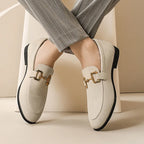 Luxuriöse Wildleder-Slipper