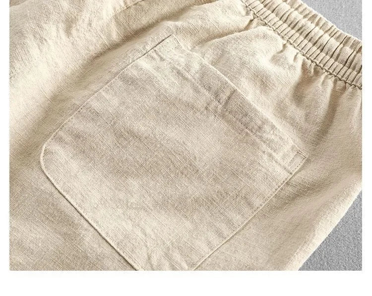 Pantaloncini in lino premium